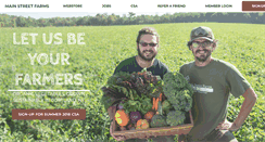 Desktop Screenshot of mainstreetfarms.com