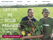 Tablet Screenshot of mainstreetfarms.com
